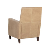 Florenzi Lounge Chair - Latte Leather - Home Elegance USA