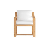 Tahiti Dining Armchair - Stinson White - Home Elegance USA