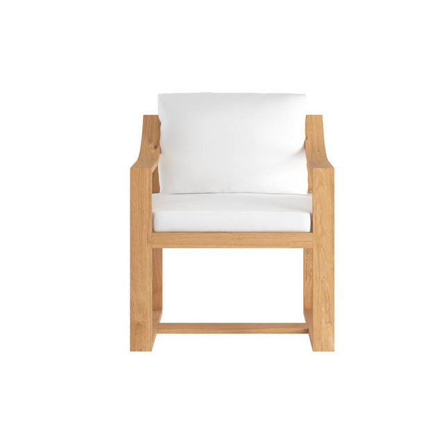 Tahiti Dining Armchair - Stinson White - Home Elegance USA