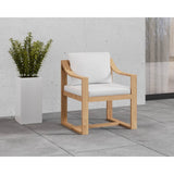 Tahiti Dining Armchair - Stinson White - Home Elegance USA