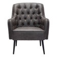 Tasmania Accent Chair Vintage Tufted Upholstery & Steel Legs | Zuo Modern