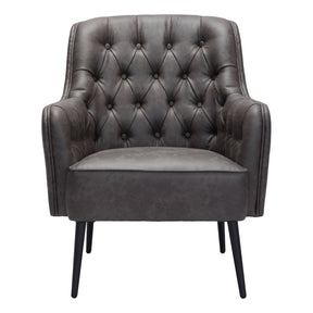 Tasmania Accent Chair Vintage Tufted Upholstery & Steel Legs | Zuo Modern