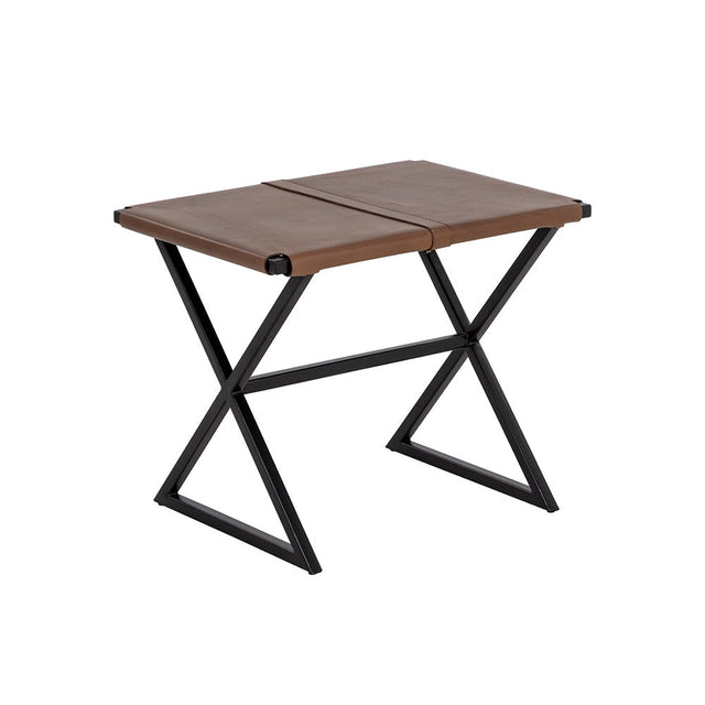 Elon Stool - Vintage Cognac Leather - Home Elegance USA