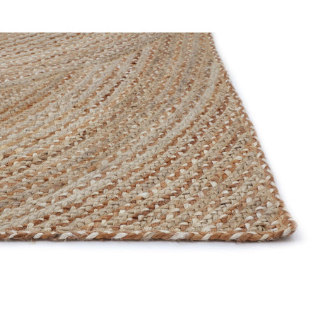 Prescott Hand - Braided Rug - Warm Natural - Home Elegance USA