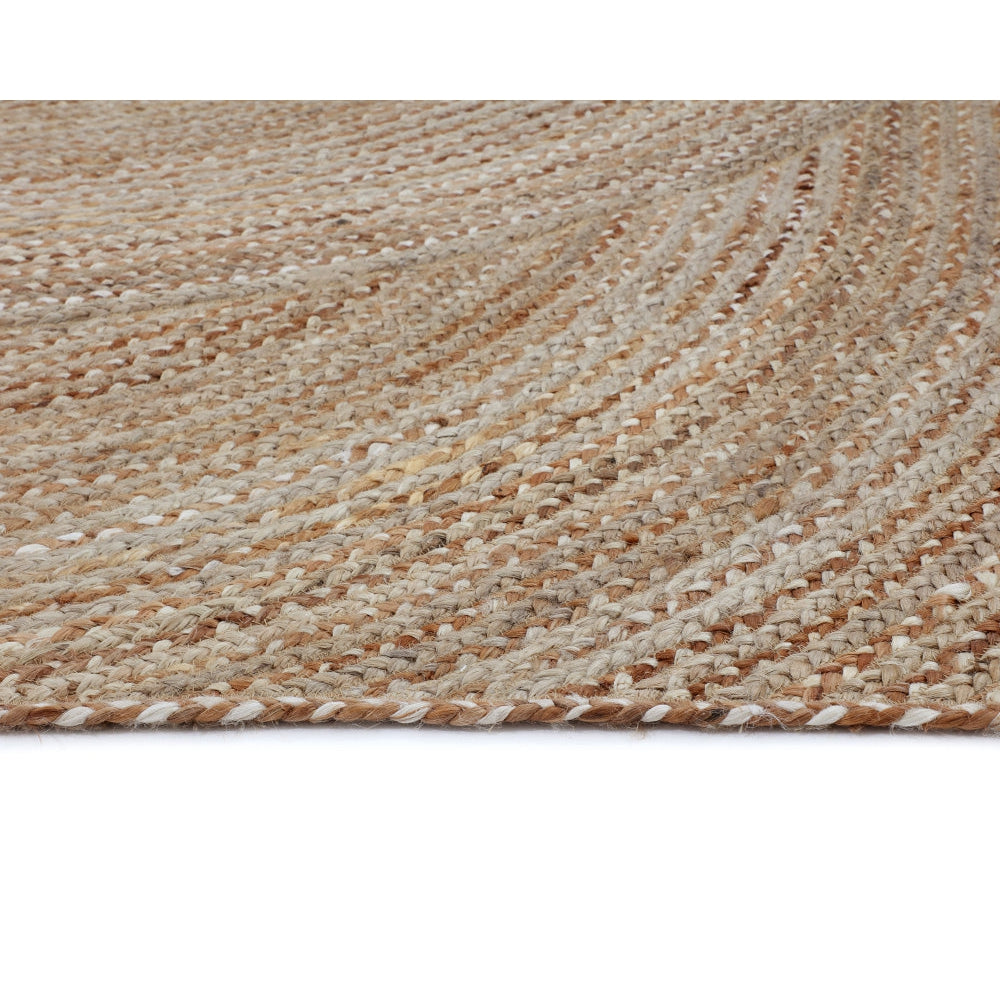 Prescott Hand - Braided Rug - Warm Natural - Home Elegance USA