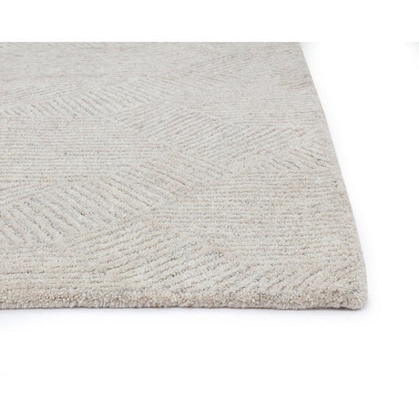 Calais Hand - Tufted Rug - Oatmeal / Grey - 6'' x 9'' - Home Elegance USA