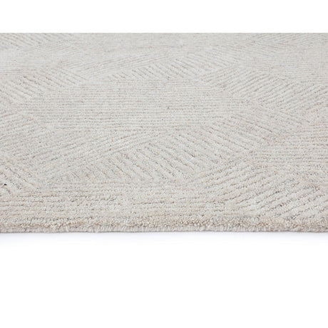 Calais Hand - Tufted Rug - Oatmeal / Grey - 6'' x 9'' - Home Elegance USA