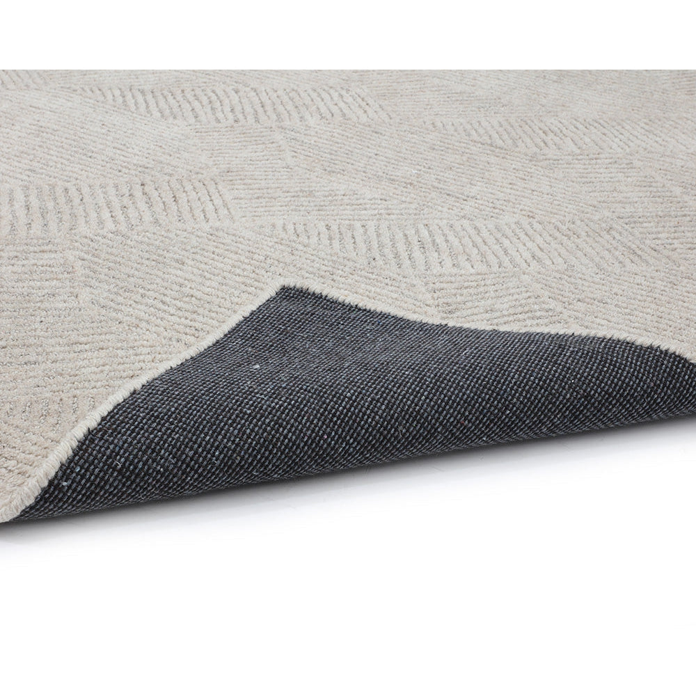 Calais Hand - Tufted Rug - Oatmeal / Grey - 6'' x 9'' - Home Elegance USA