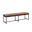 Zancor Bench - Tan Leather | Sunpan