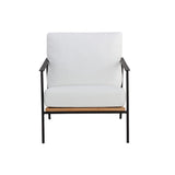 Milan Arm Chair - Stinson White - Home Elegance USA