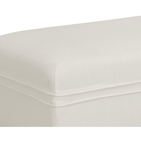 Priscilla Bench - Linoso Ivory - Home Elegance USA