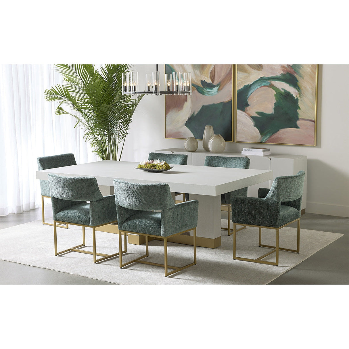 Greco Dining Table - Gauntlet Grey - 94.5" - Home Elegance USA