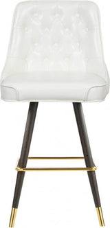 Meridian Furniture - Portnoy Faux Leather Counter Stool Set Of 2 In White - 908White-C