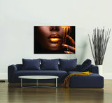 Oppidan Home "Sensuous Woman and Liquid Gold" (40"H x 60"W)