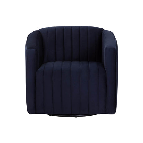 Garrison Swivel Lounge Chair - Abbington Navy - Home Elegance USA