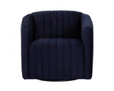 Garrison Swivel Lounge Chair - Abbington Navy - Home Elegance USA