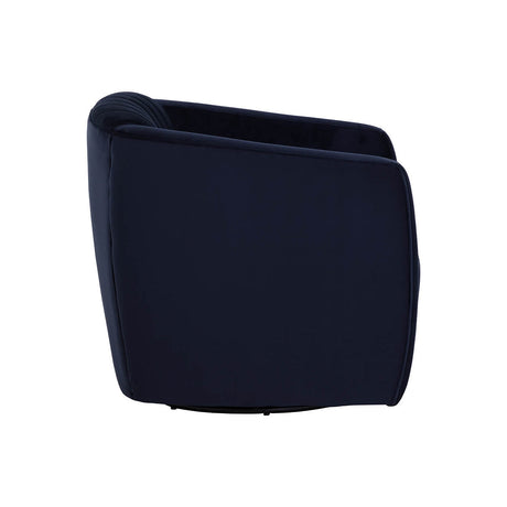 Garrison Swivel Lounge Chair - Abbington Navy - Home Elegance USA