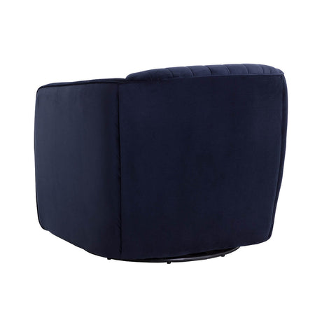 Garrison Swivel Lounge Chair - Abbington Navy - Home Elegance USA