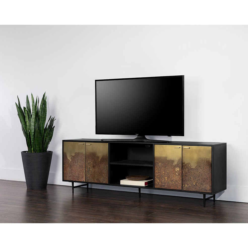 Auburn Media Console And Cabinet - Home Elegance USA