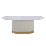 Paloma Dining Table - 84" - Oval - Home Elegance USA