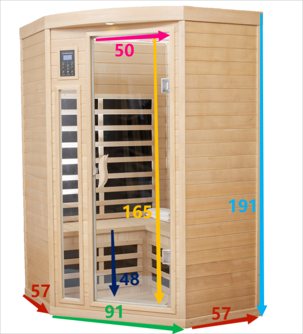 Pentagonal hemlock sauna room