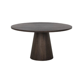 Elina Dining Table - Round - Brown Oak - 54" | Sunpan