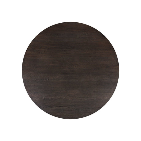 Elina Dining Table - Round - Brown Oak - 54" - Home Elegance USA