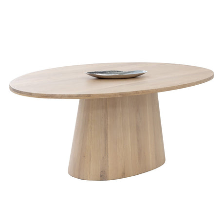 Elina Dining Table - Oval - Light Oak - 84" - Home Elegance USA