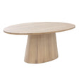 Elina Dining Table - Oval - Light Oak - 84" | Sunpan