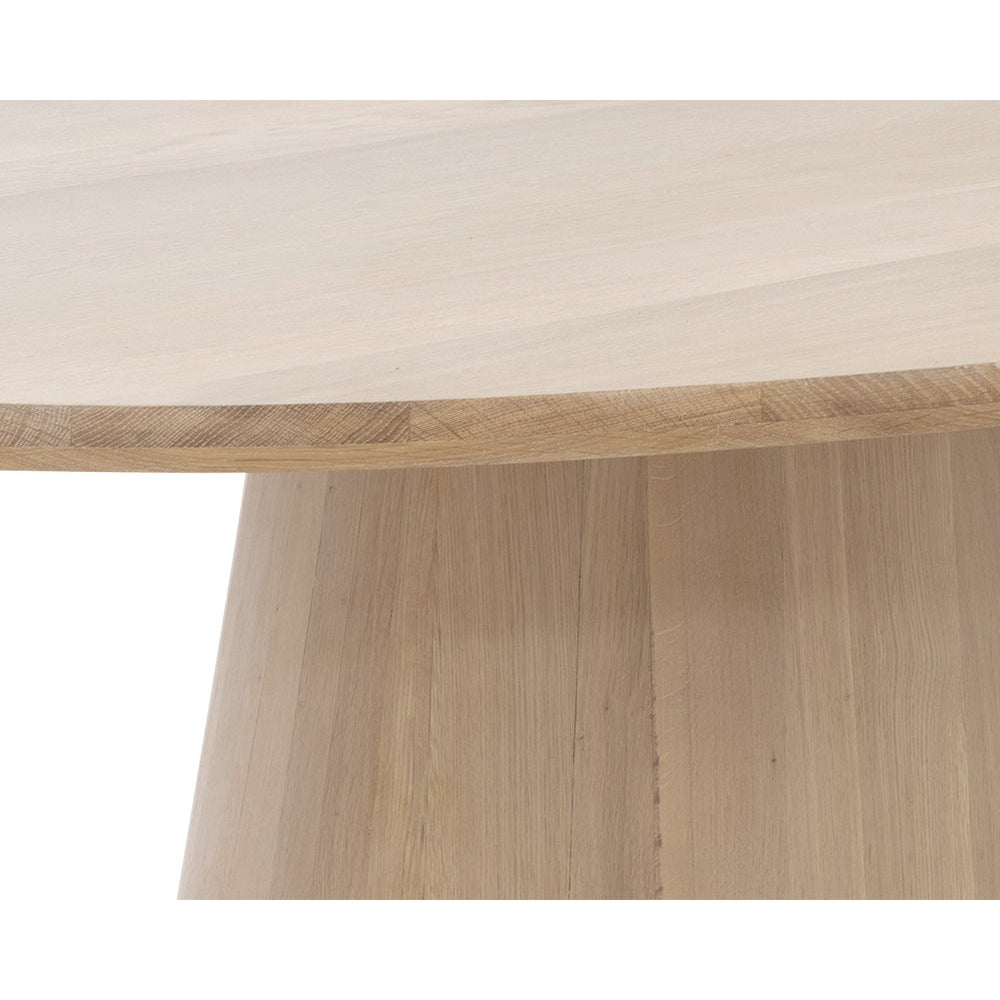 Elina Dining Table - Oval - Light Oak - 84" - Home Elegance USA
