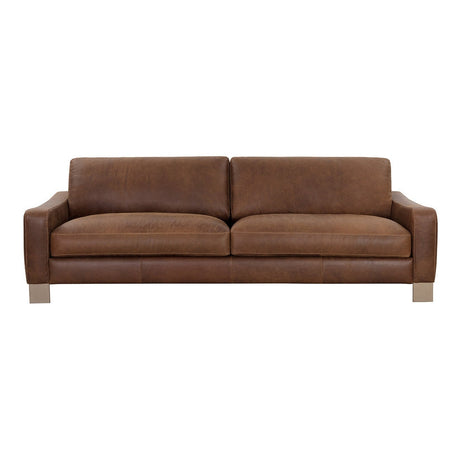 Rafael Sofa - Aged Cognac Leather - Home Elegance USA