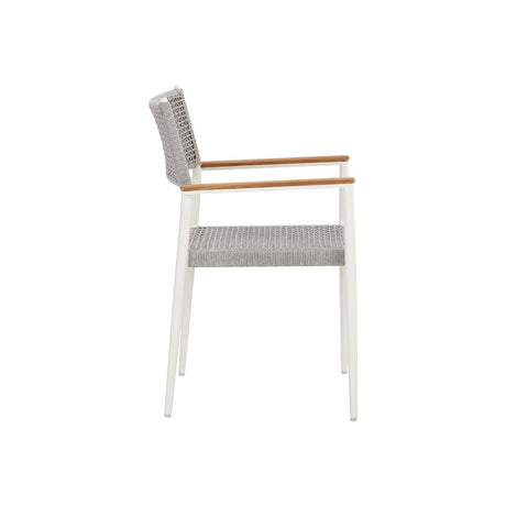 Nava Stackable Dining Armchair - Home Elegance USA