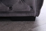 Divani Casa Jean Modern Grey Velvet Sectional Sofa Vg2T1125 - Gry | Home Elegance USA