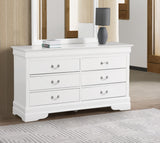 Glory Furniture Louis Phillipe G3190-D Dresser , White - Home Elegance USA