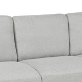 3 - Seat Sofa Living Room Linen Fabric Sofa (Light Gray) - WF191004AAN - image - 10