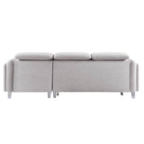 Reyes - Sectional Sofa - Beige Nubuck - Home Elegance USA