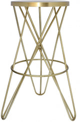 Meridian Furniture - Mercury Bar Stool Set Of 2 In Gold - 946Gold