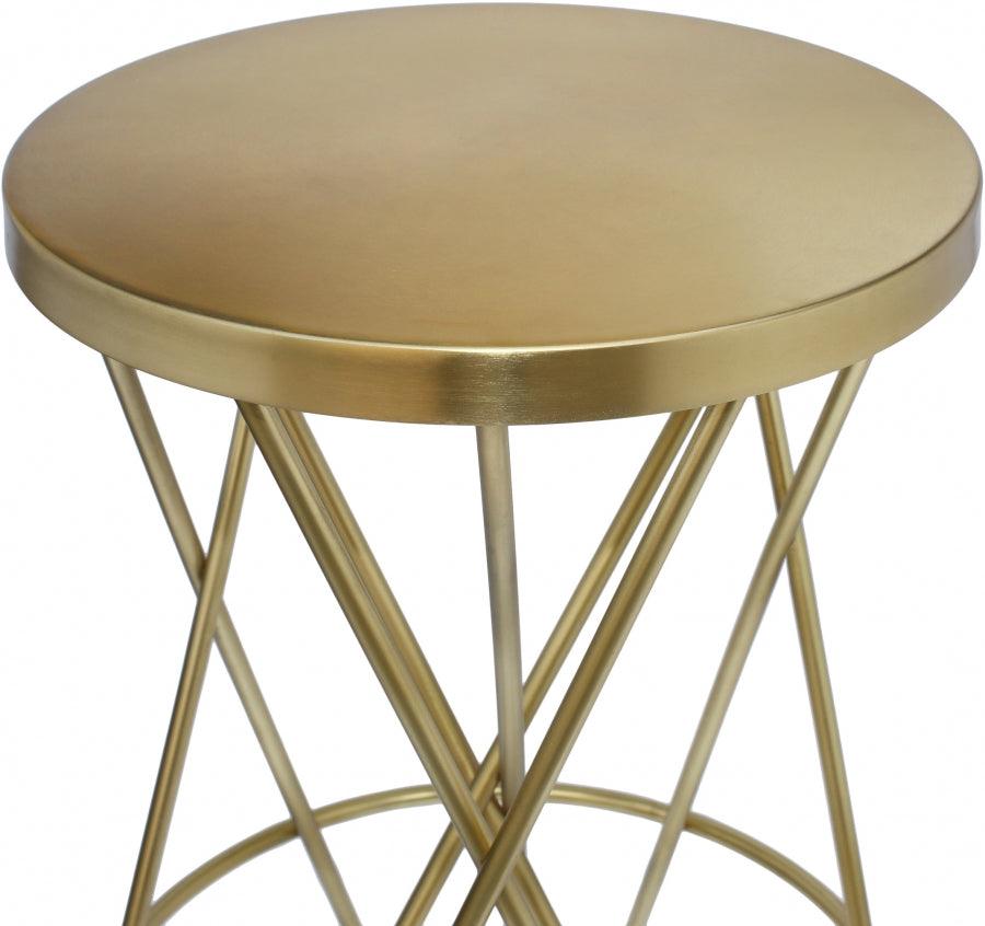 Meridian Furniture - Mercury Bar Stool Set Of 2 In Gold - 946Gold