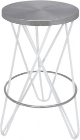 Meridian Furniture - Mercury Counter Stool Set Of 2 In White - 947White