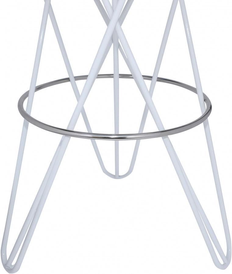 Meridian Furniture - Mercury Bar Stool Set Of 2 In White - 948White