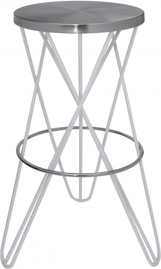 Meridian Furniture - Mercury Bar Stool Set Of 2 In White - 948White