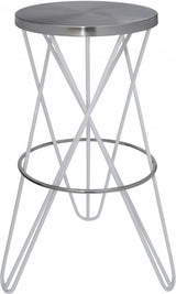 Meridian Furniture - Mercury Bar Stool Set Of 2 In White - 948White