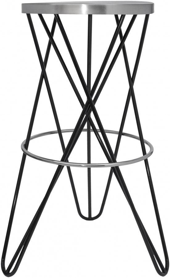 Meridian Furniture - Mercury Bar Stool Set Of 2 In Black - 948Black