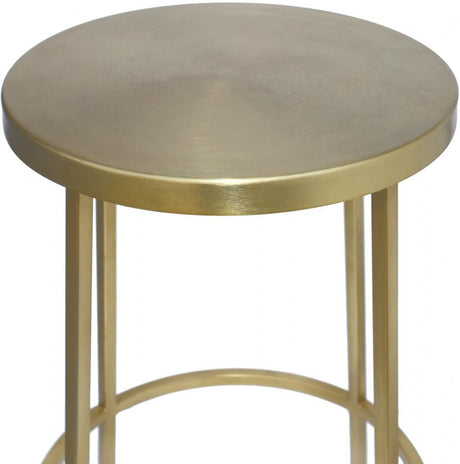 Meridian Furniture - Tyson Counter Stool Set Of 2 In Gold - 949Gold