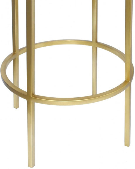 Meridian Furniture - Tyson Counter Stool Set Of 2 In Gold - 949Gold