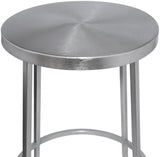 Meridian Furniture - Tyson Counter Stool Set Of 2 In Silver - 949Silver