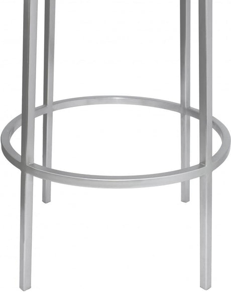 Meridian Furniture - Tyson Counter Stool Set Of 2 In Silver - 949Silver