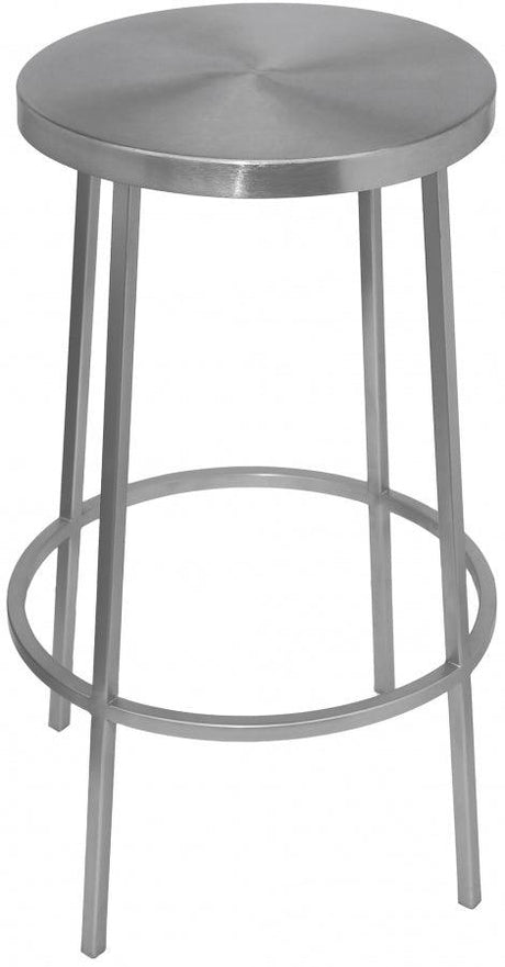 Meridian Furniture - Tyson Counter Stool Set Of 2 In Silver - 949Silver