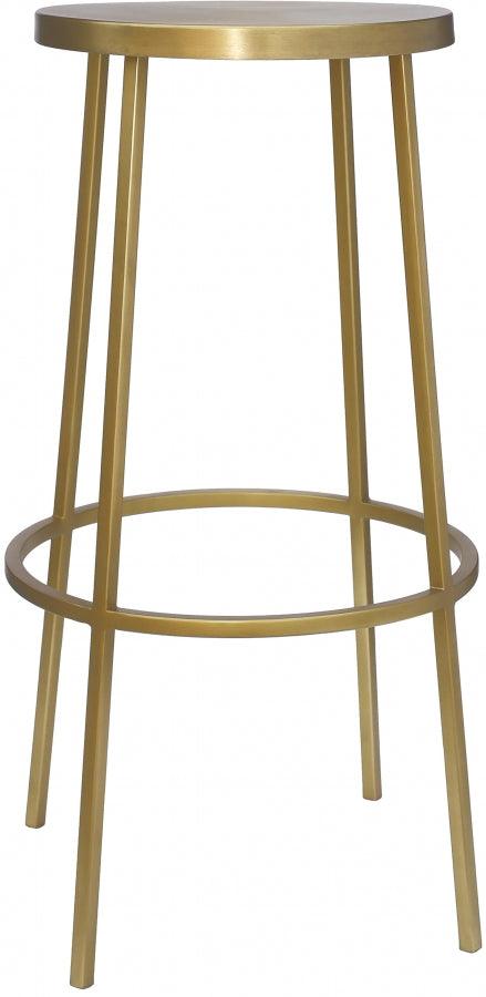 Meridian Furniture - Tyson Bar Stool Set Of 2 In Gold - 950Gold