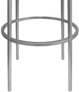 Meridian Furniture - Tyson Bar Stool Set Of 2 In Silver - 950Silver